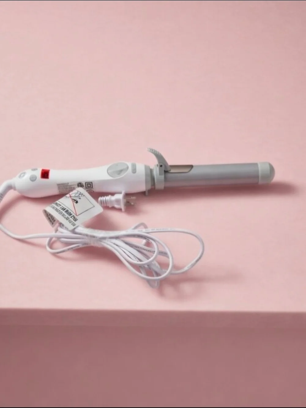 Beachwaver Co S1 Rotating Curling Iron White DV1137/S1 TESTED GREAT Hair Tool